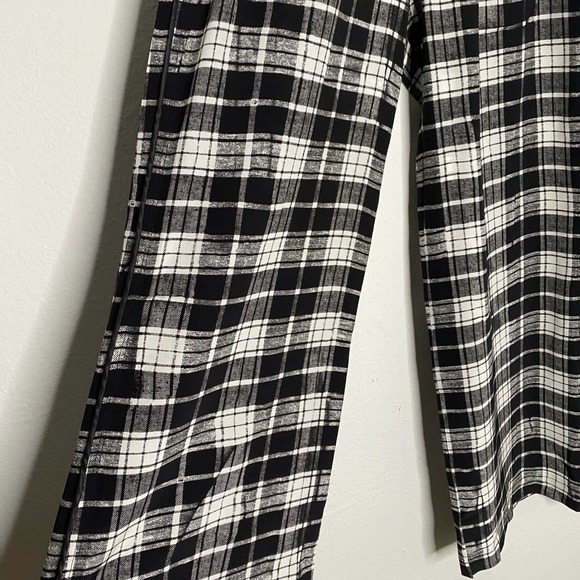 Marc Jacobs Silk Plaid Chiffon Wide Leg Pants Medium - Picture 5 of 8